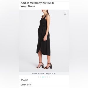 Black maternity dress